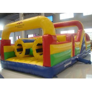 Attractive Small Largest Inflatable Obstacle Course Bright Silk Printing