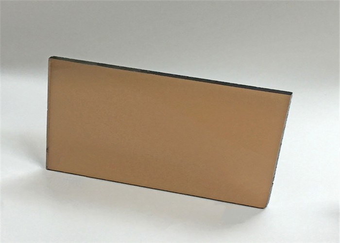 High Transmittance Bronze Float Glass , 2mm - 19mm Thickness Colored Float Glass