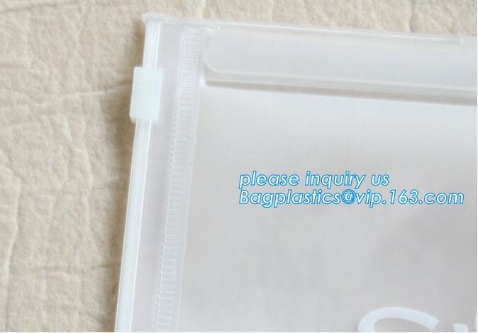 hanger bag with zip lock on the top,Frosted Zip lockk bag EVA PVC hanger bag for clothes, EVA frost drawstring bag, Froste
