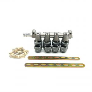 China LPG CNG Fuel Injection System 2 Ohm Or 3 Ohm Grey Injector Rail for Autogas on sale