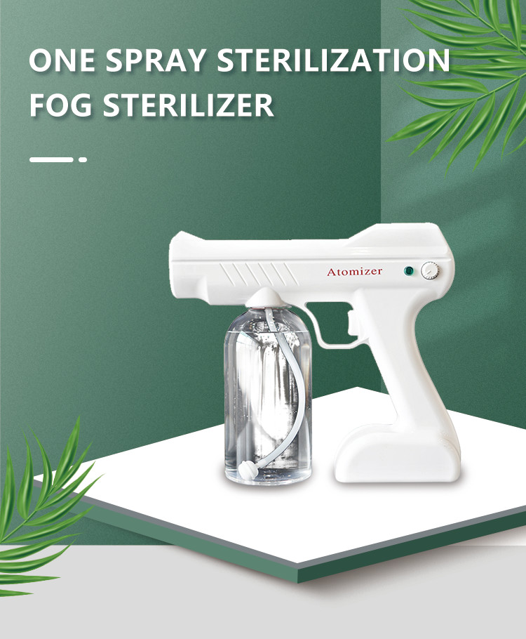 Nano Blue Light Disinfection Technology Disinfection Spray Gun With Large Capacity