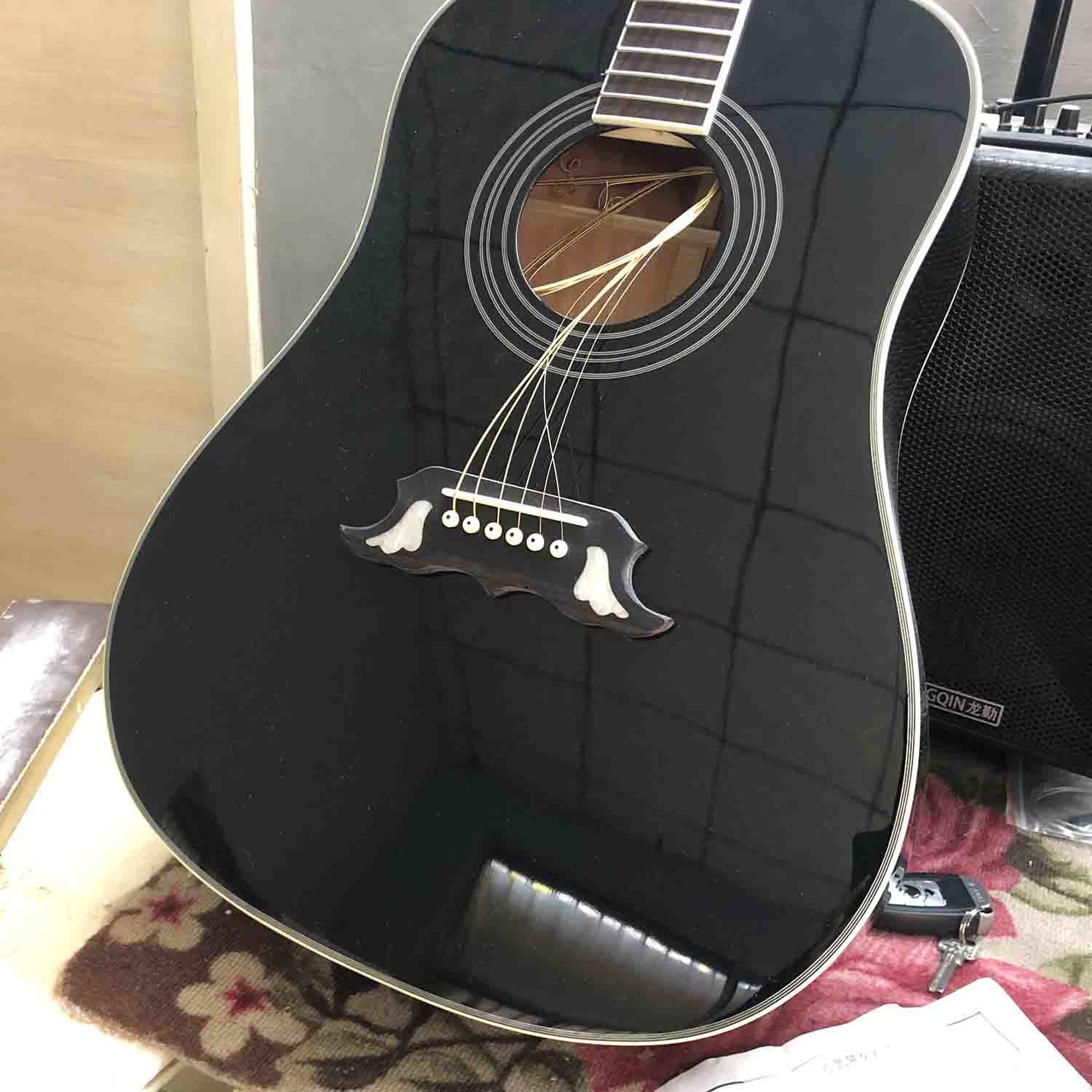 Custom GIBSON STYLE Elvis Presley Dove Acoustic Guitar