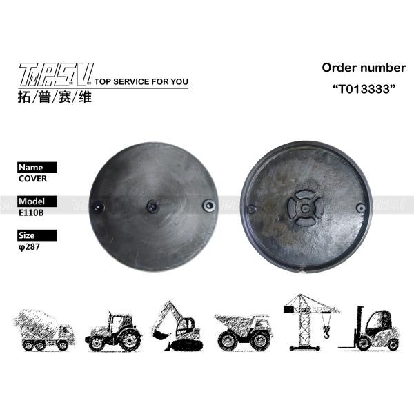 1R-5469 Black Color E110B Excavator Final Drive Cover for Compatible Hyundai