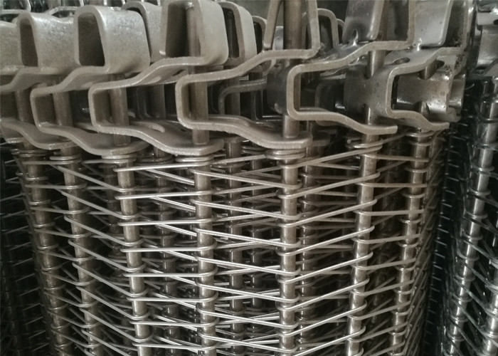 Food Freezing Stainless Steel Wire Mesh Conveyor Belt Good Conveying Function