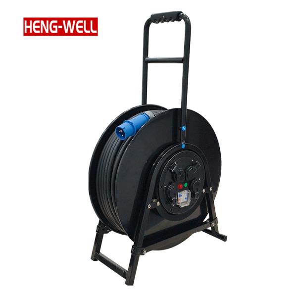 Quality Portable Retractable Power Cable Reel with Sockets for Home Workshop Garage Use | 100m 50m 40m 25m 10m IP20 Extension Cord for sale