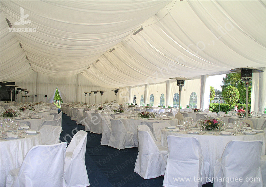 High Peak Assembled Frame Luxury Wedding Tents Marquee With Noble Decorations