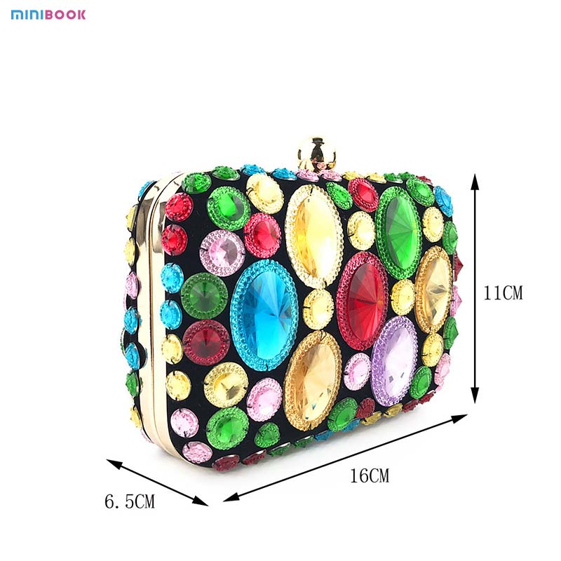 Minibook Luxury Women's Dinner Clutch Handbag Banquet Bag Low MOQ Mix Models Advantage