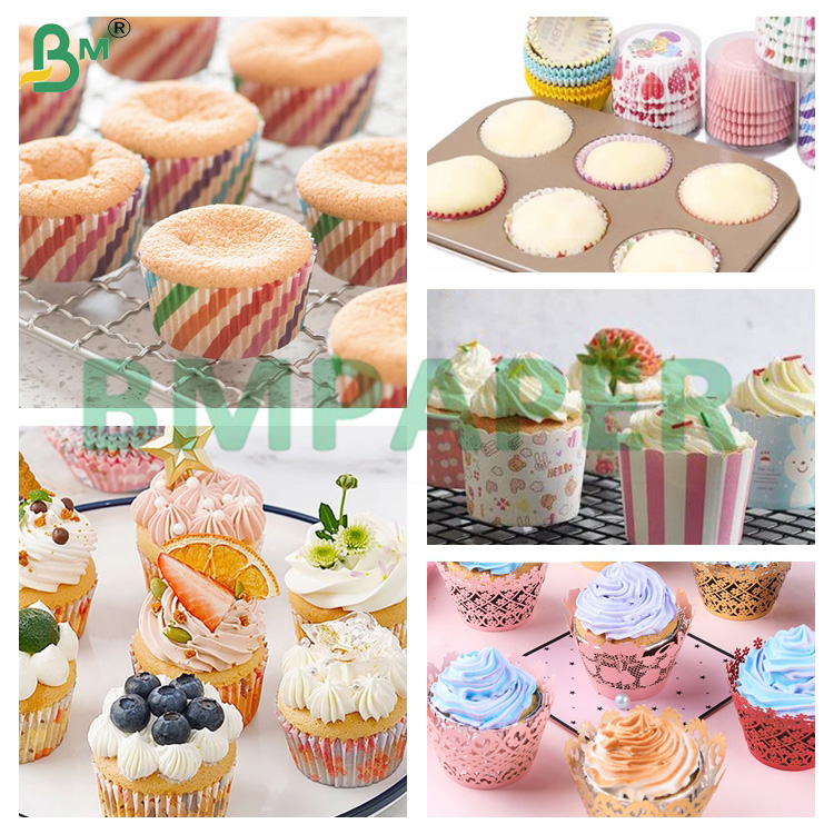 80gsm Cupcake Muffin Liner Baking Paper Food Grade 80 * 100cm