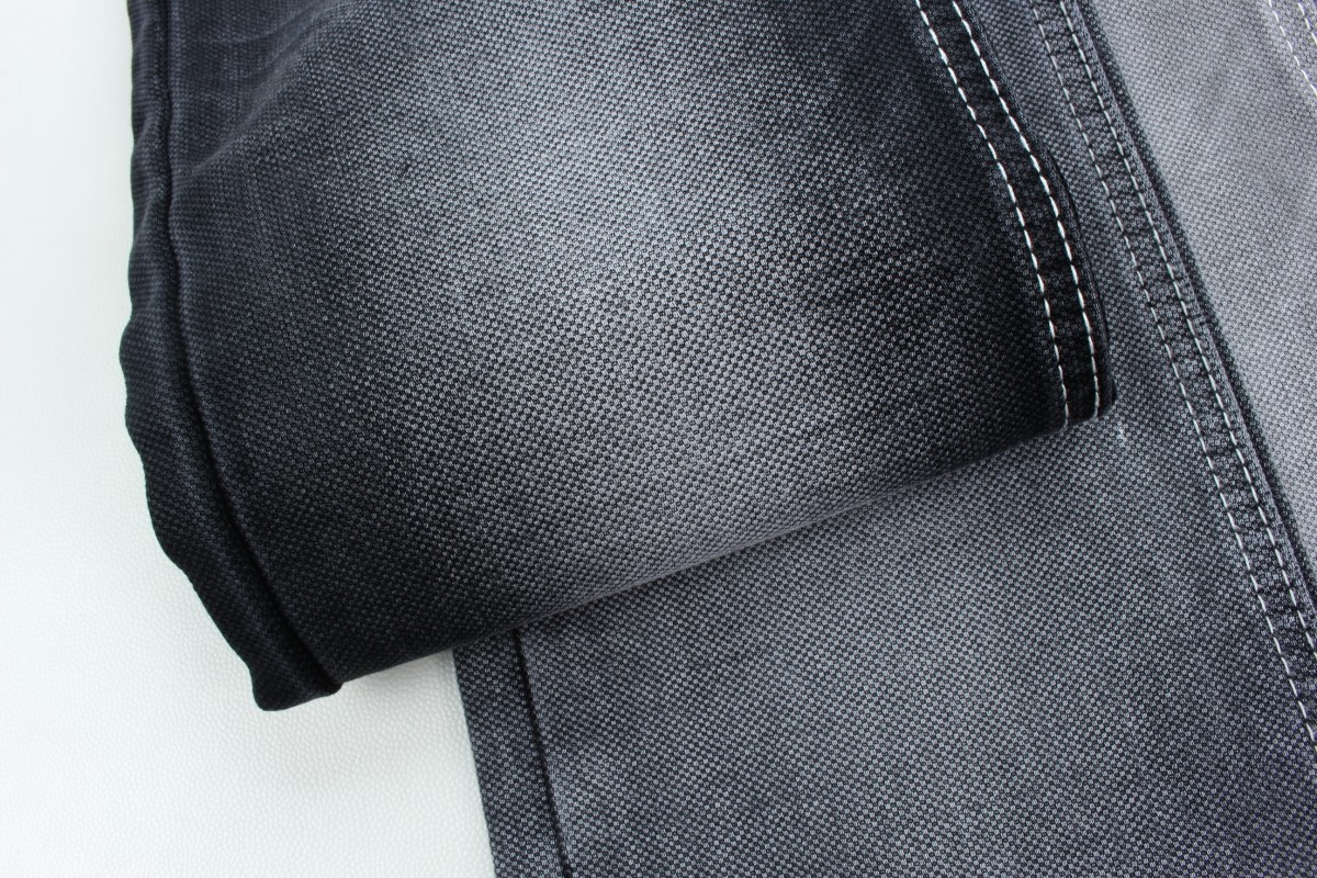 11.5 Oz Black And Colorful Backside Double Layer Denim Jeans Fabric