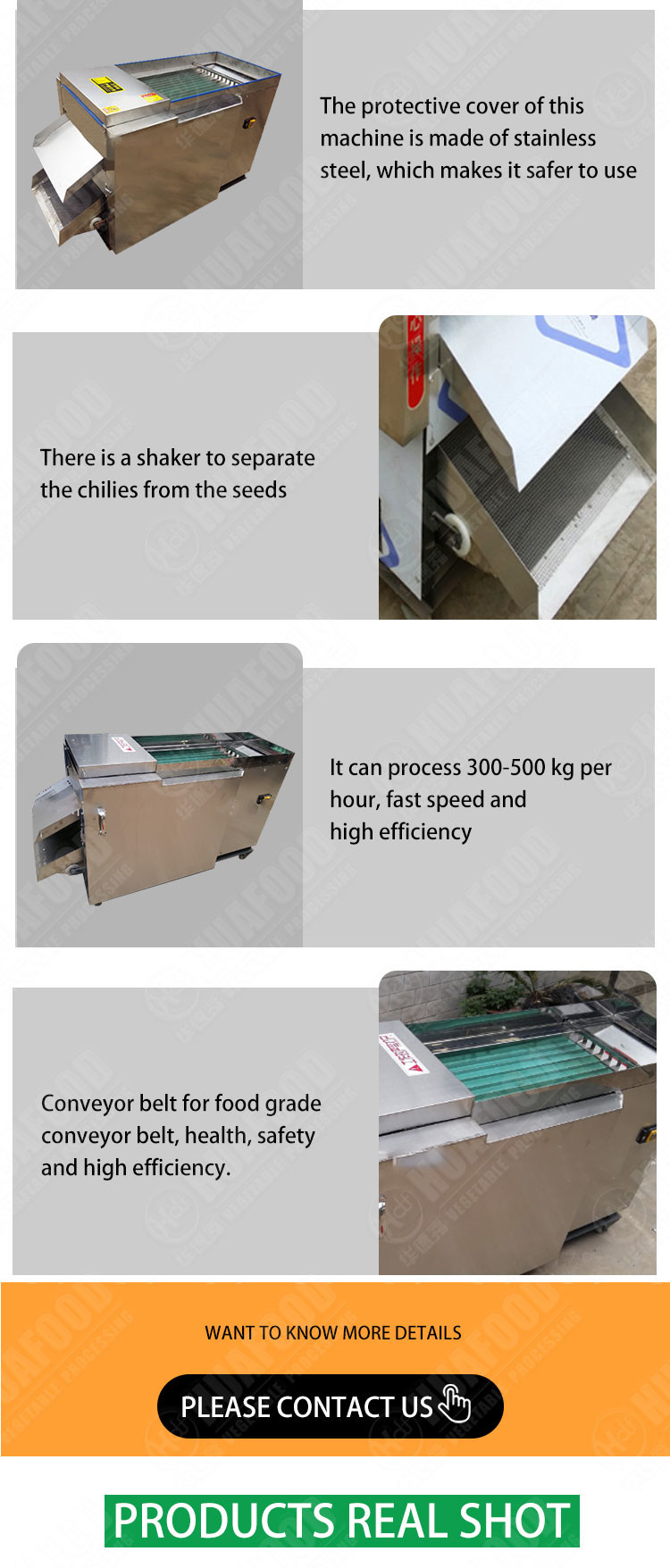 500kg/h Dry Red Chilli Stem Cutting Machine Chilli Stem Removing Machine