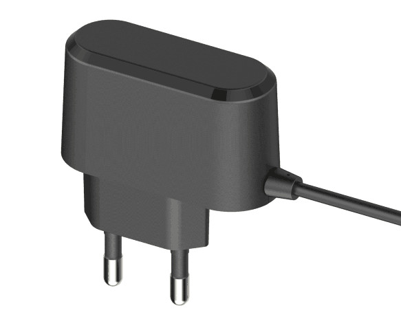 5V 1A / 5V 1.5A / 12V 1A Portable Travel Adapter Black AC Wall Mount