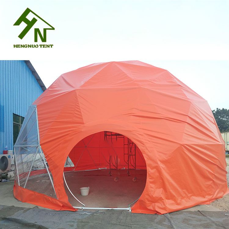 Customized Size Colorful Dining Geodesic Dome Tent 13m Diameter