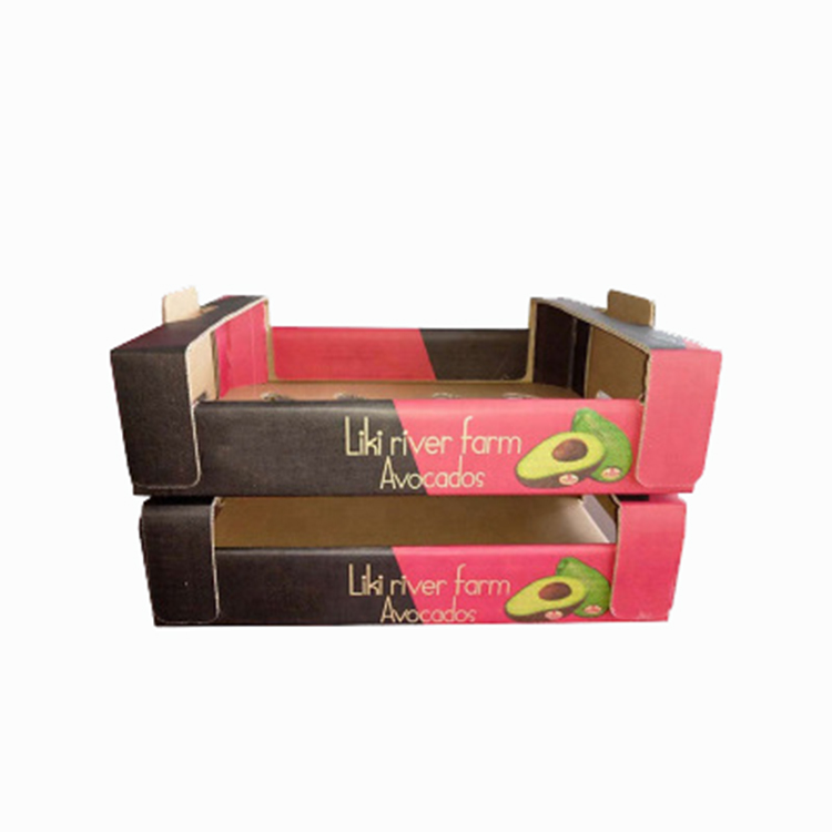 Dustproof Fruit Corrugated Paper Box With Handle Recycled Durable