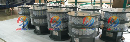 IP68 Red LED Aviation Obstruction Light High Transmittance Thermal Stability