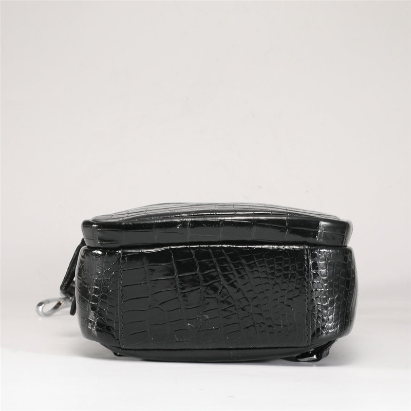 Exotic Crocodile Skin Men's Chest Bag Authentic Genuine Alligator Leather Male Messenger Bag Crossbody Shoulder Bag