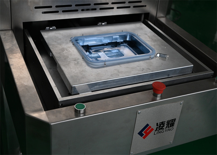 500W PLC Controlled Semi Auto Labeling Medical Heat Sealer With Adjustable Sealing Temperature