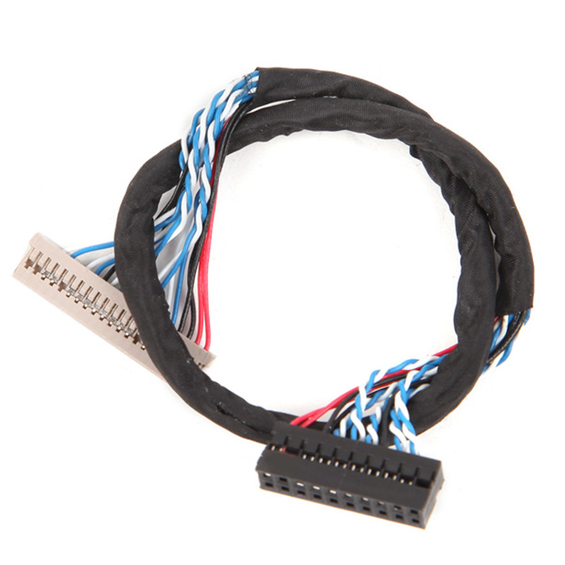 Electronic 30 Pin To 40 Pin Connector LCD Cable LVDS Cable Assembly