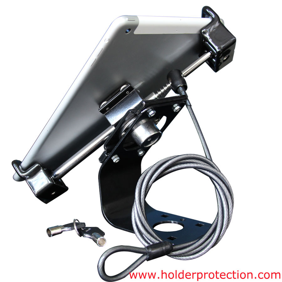 Anti-grab tablet panel computer display mounting
