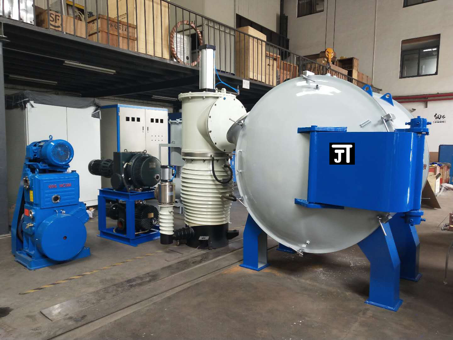 Vertical Graphite Induction Furnace Integrated Heating Oven For Thermal Conductive Film