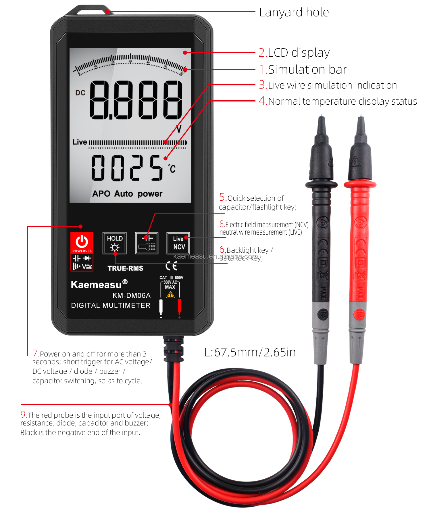 OEM ODM Big Screen Smart Multimeter Electrician Bench Multimeter Oscilloscope Multimers Clamp Meters Digital Multimeter