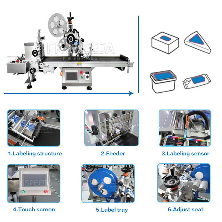 Direct Supply Desktop High Speed Labeling Machine with Automatic Feeder and Applicator