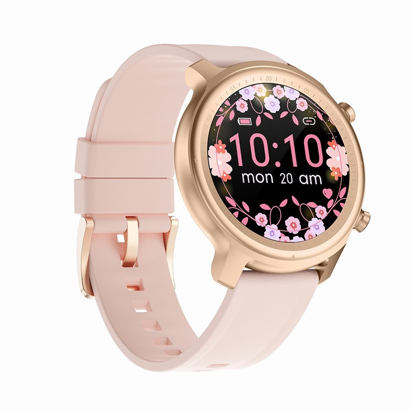 240''240 Dots Ip67 Waterproof Bluetooth Smart Watch , 170mAh Round Mobile Watch