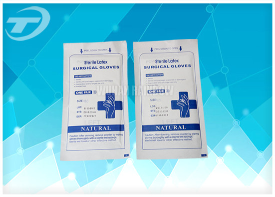 Customized Size Vinyl Exam Gloves / Anti Static Sterile Latex Gloves