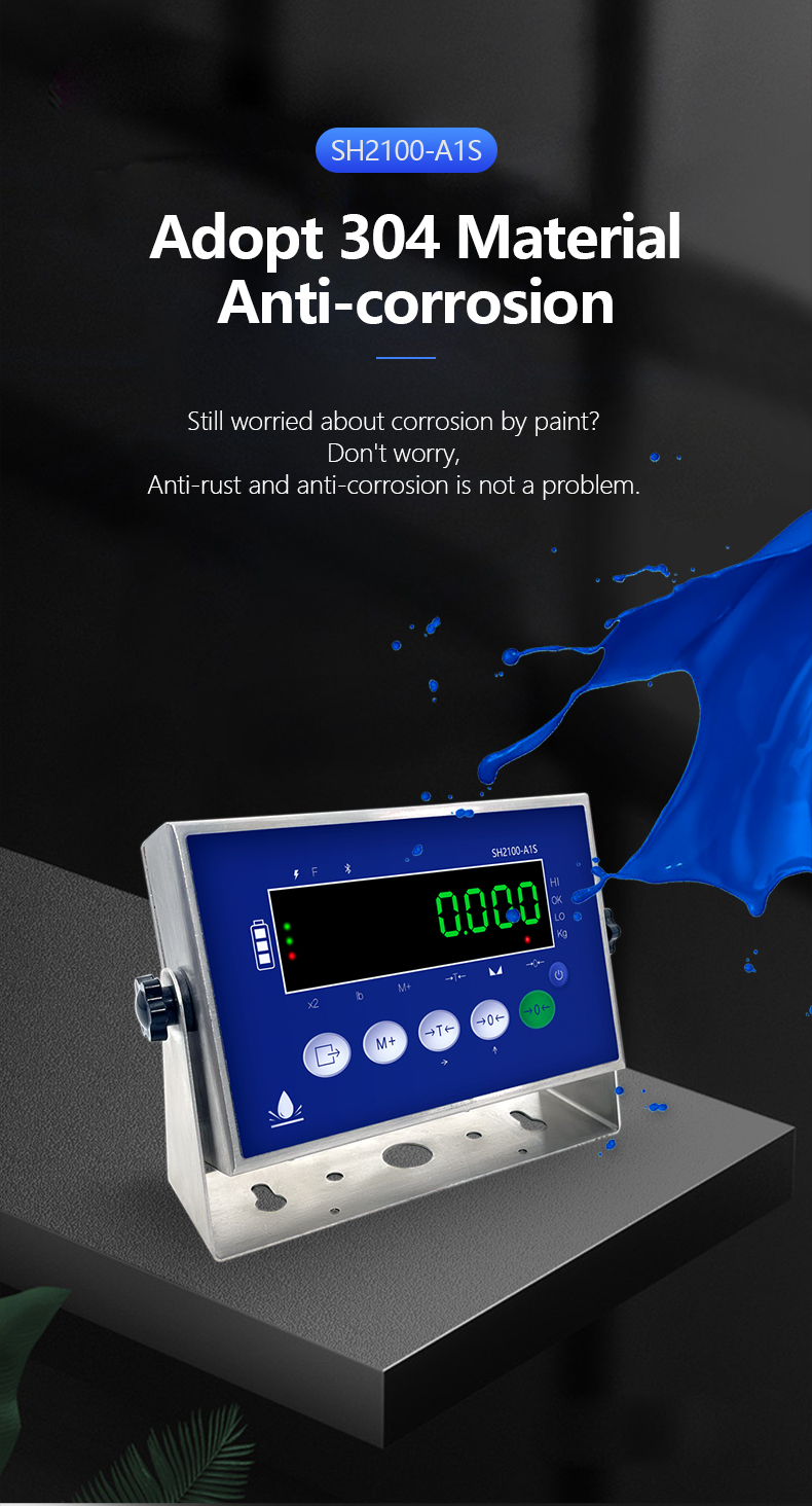 SOHE A1S Meter 304 Waterproof Scale All Stainless Steel with Weight Indicator