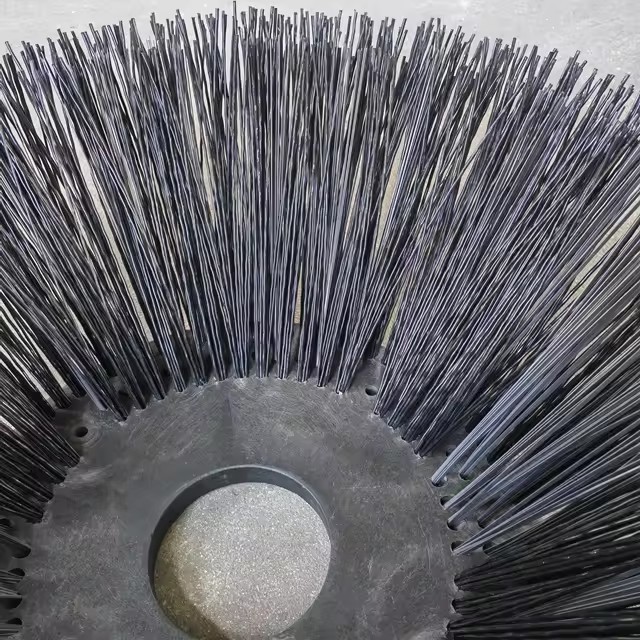 HAKO Gutter Broom Road Cleaning Brush With Flat Steel Wire And PP Bristles