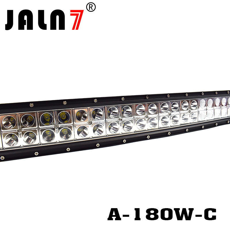 LED Light Bar JALN7 31.5Inch 180W Curved Spot Flood Combo LED Driving Lamp Super Bright Off Road Light LED Work Light