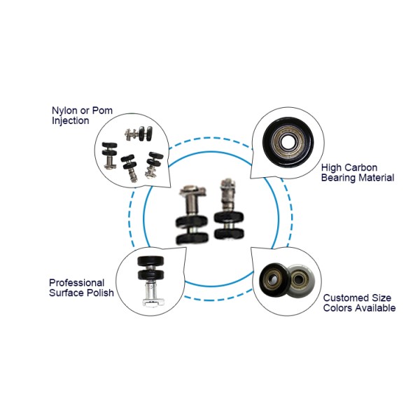 High Density Door & Window Rollers Wheels Accessory Hardware Sliding Door Rollers Window Wheel