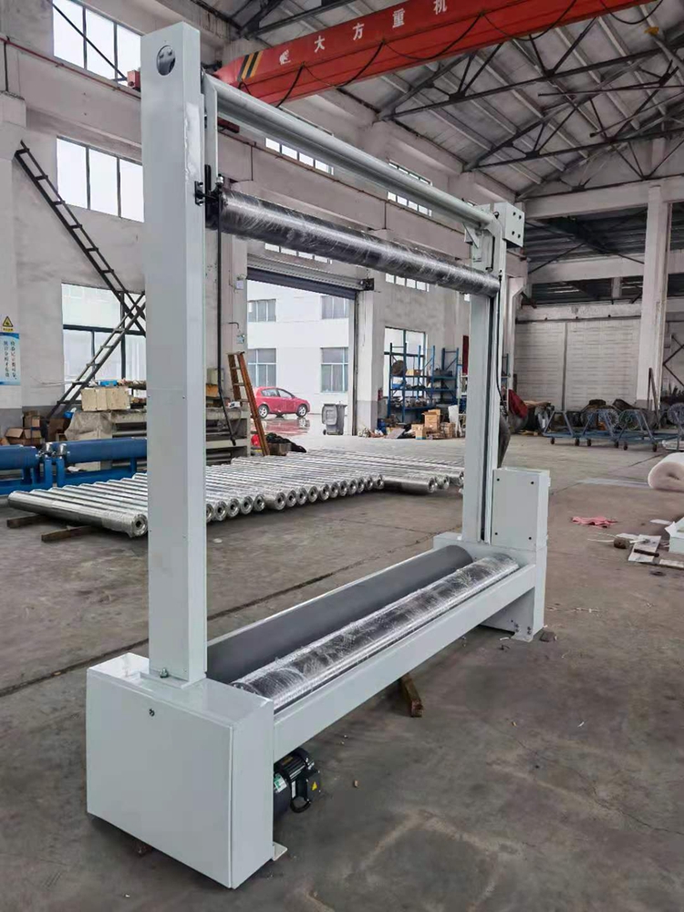 1200mm Roll Fabric Winding Machine For Electric Press Rolling Lift