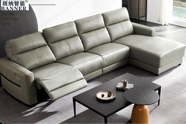 BN Genuine Cowhide Leather Sofa Living Room Function Sofa Modern Smart Furniture
