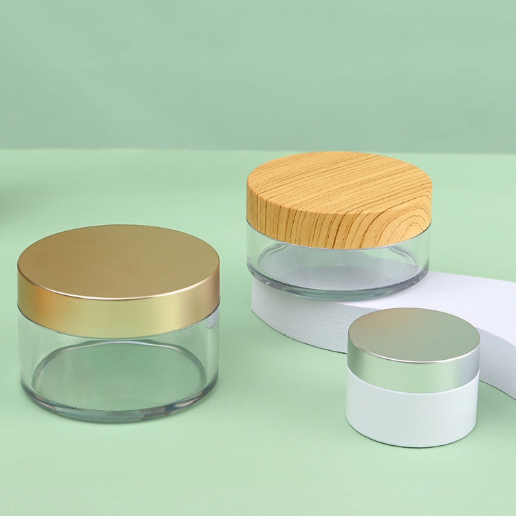 30ml 40ml 50ml 60ml 80ml 100ml 120ml 200ml 250ml 400ml 500ml 1L Chocolate PET Plastic Cream Jar for Food Collar Material