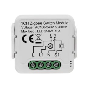  Zigbee Tuya 1CH Smart Circuit Breaker Switch Compatible With Alexa &amp; Google Assistant Yandex Alice Voice Control Timming Set DIY Manufactures