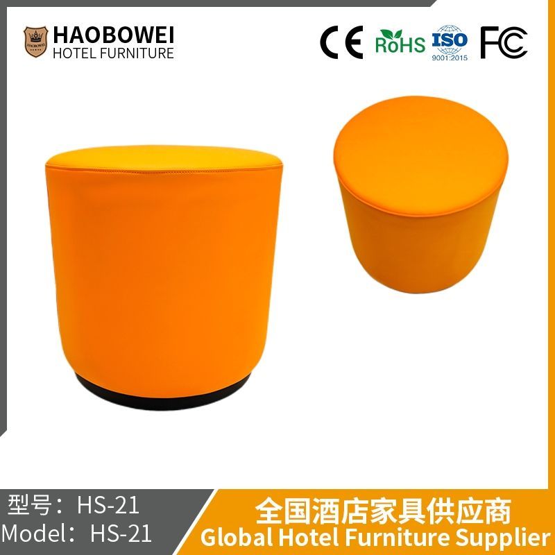 Light Luxury Small Stools Home Door Shoes for Round Stools Leather Stools Pier Bedroom Dressing Stools Makeup Stools