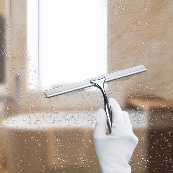 Small Glass Window Squeegee Shower Doors Bathroom Car Mirror Glass Wiper Scraper