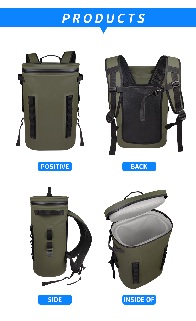 21L TPU Soft Cooler Backpack , Portable Thermal Wine Cooler Carrier Bag ODM