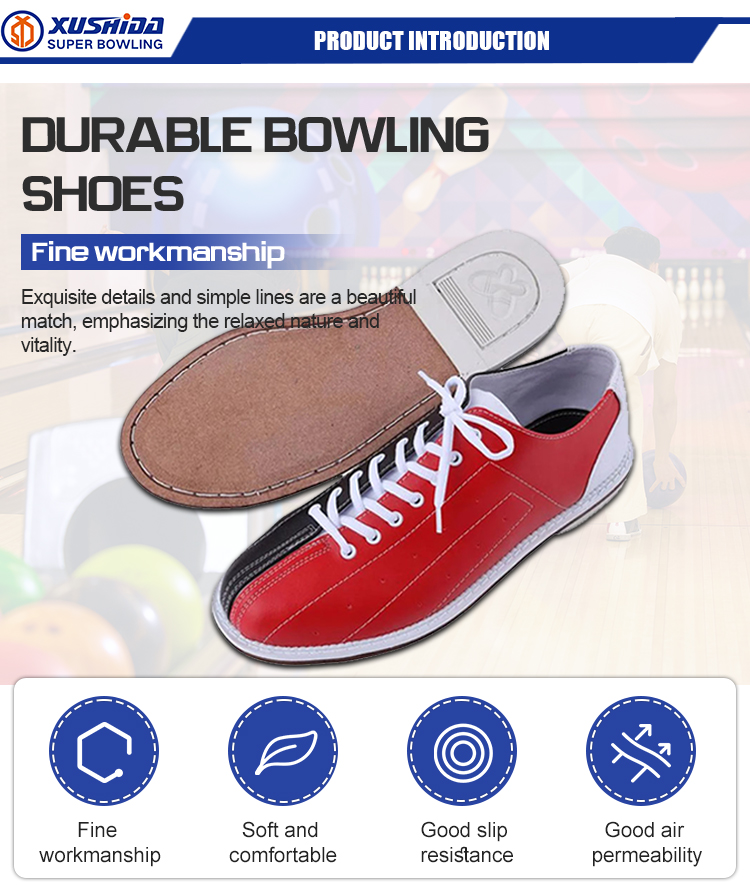 Bodybuilding Fitness Men's Bowling Shoes with Anti-Slip Sole and Durable Material