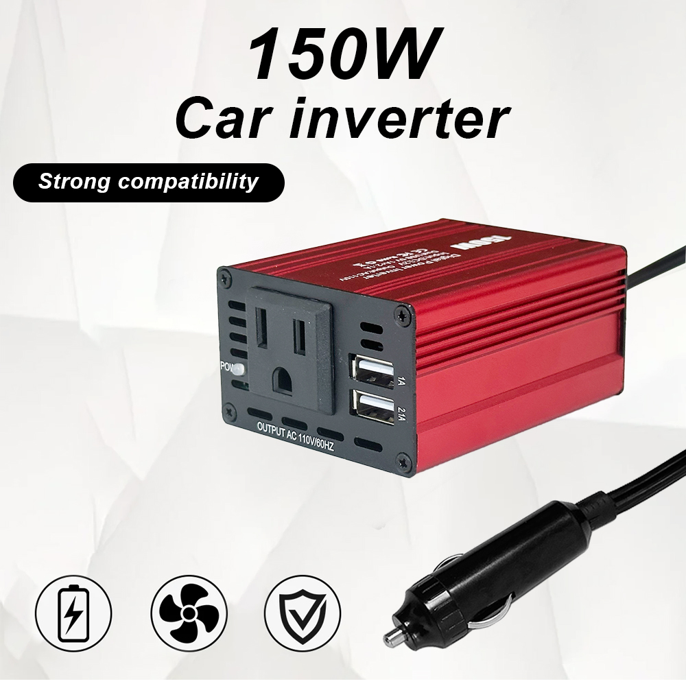 Szssth 150W DC 12v to AC 110v 220v Mini Car Power Inverter USB Converter Adapter Modified Sine Wave Inverter Charger with NFC Network
