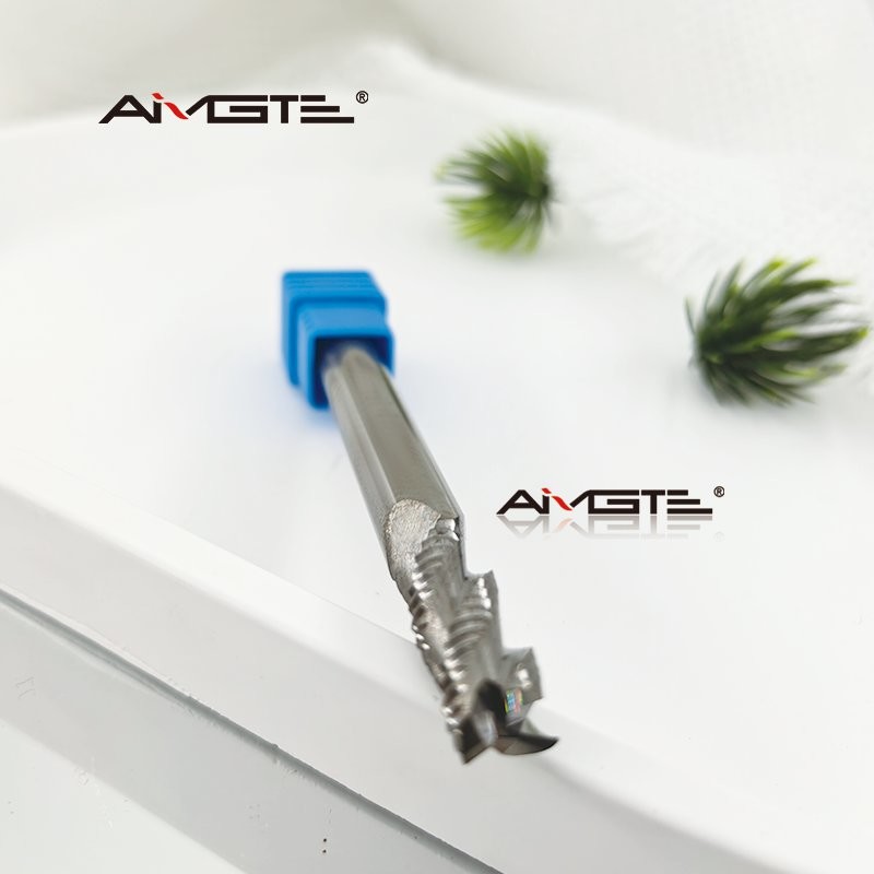 3 Flute Carbide Roughing End Mill for Aluminum Wavy Design CNC Milling Cutter OEM ODM Available in Various Lengths Diameters