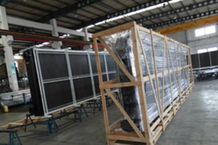 Process Hydrophilic Aluminum V Type Fin Dry Air Cooler Sustem