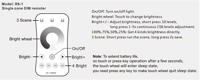 Triac Led Rotary Dimmer Light Switch 100-240W L86×W86×H50mm Simple Operation