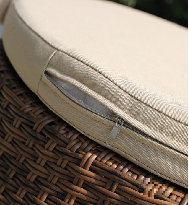 Oval Woven Rope Garden Furniture Bed Leisure Outdoor Sofa Vine Chair Weaving