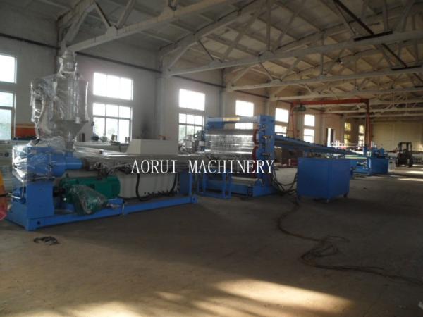 PVC Plastic Sheet Extrusion Machine , PVC Free Foamed Sheet For Decoration