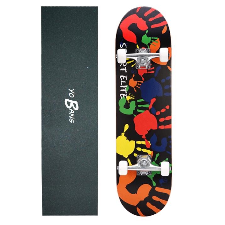 31" Full Complete Skateboards With Chinese Maple 60 X 45mm Led Clear Wheel