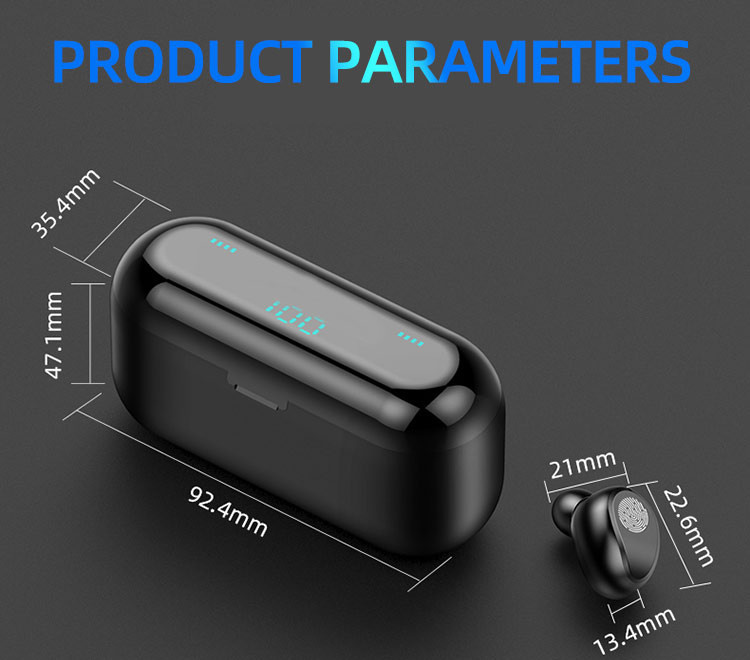 CVC8.0 HiFi Stereo Wireless Bluetooth Earbuds IPX5 AVRCP HSP For Sports Gym