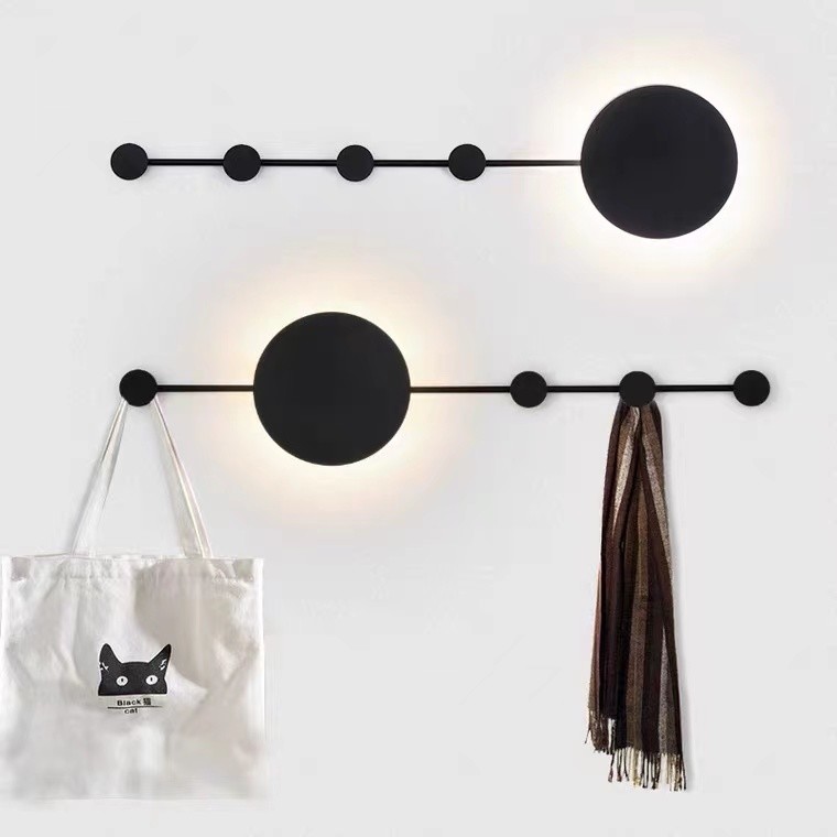 Luxury Design Indoor Decoration Living Room Dining Room Staircase Modern LED Black Wall Lamp