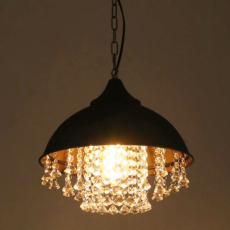 Crystal Half Ball Lights Lamps Retro Loft Light Bar Restaurant Living Room Cafe Pub Club Light(WH-VP-223)