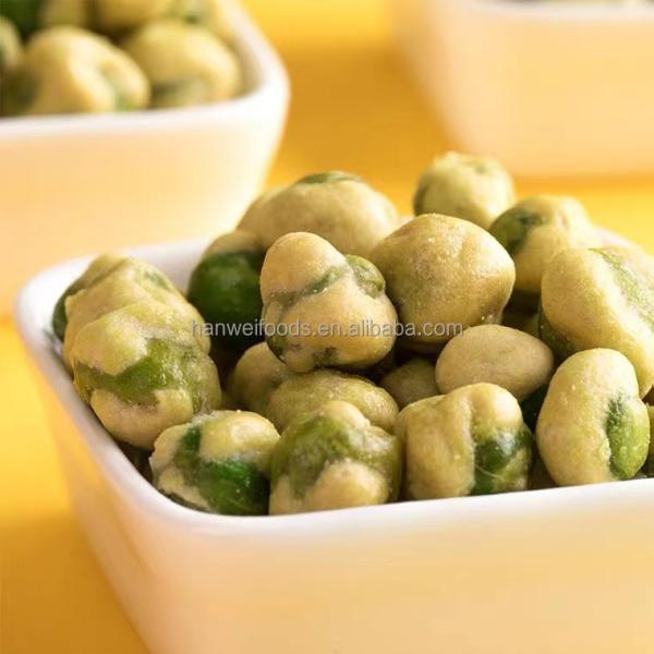 Wholesale Price OEM Snacks Salty Green Pea for Bar Wedding Delicious Coated